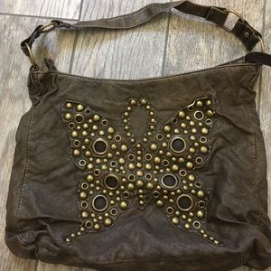 Butterfly shoulder purse